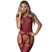 Exposed Lingerie Alexia Body Stocking, Burgundy, One Size