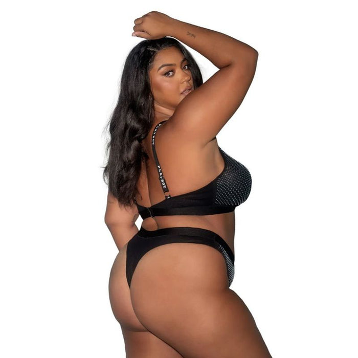 Playboy Disco Fever 2-Piece Set, Black, XS, S, M, L