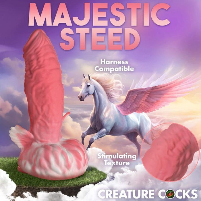Creature Cocks Pegasus Pecker Winged Silicone Dildo, 8.5", Mixed