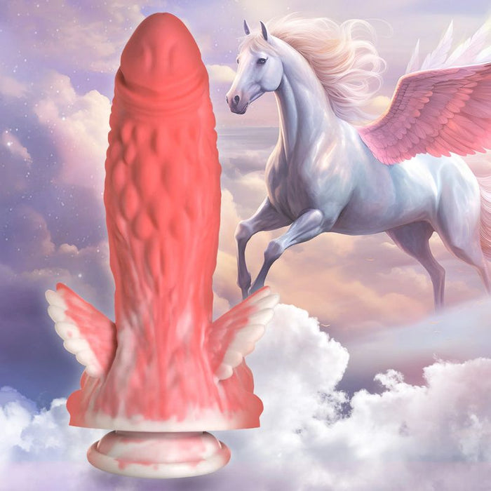 Creature Cocks Pegasus Pecker Winged Silicone Dildo, 8.5", Mixed