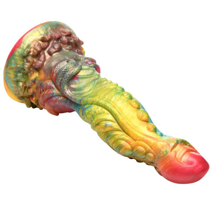 Creature Cocks Majestic Merman Silicone Dildo, 10", Rainbow