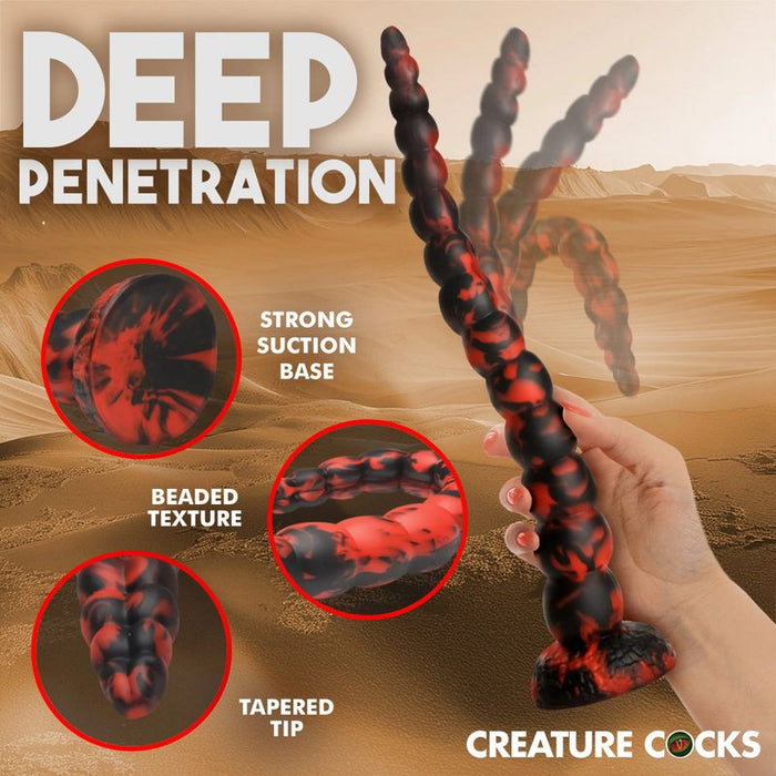 Creature Cocks Stinger Silicone Dildo, 14.5", Mixed