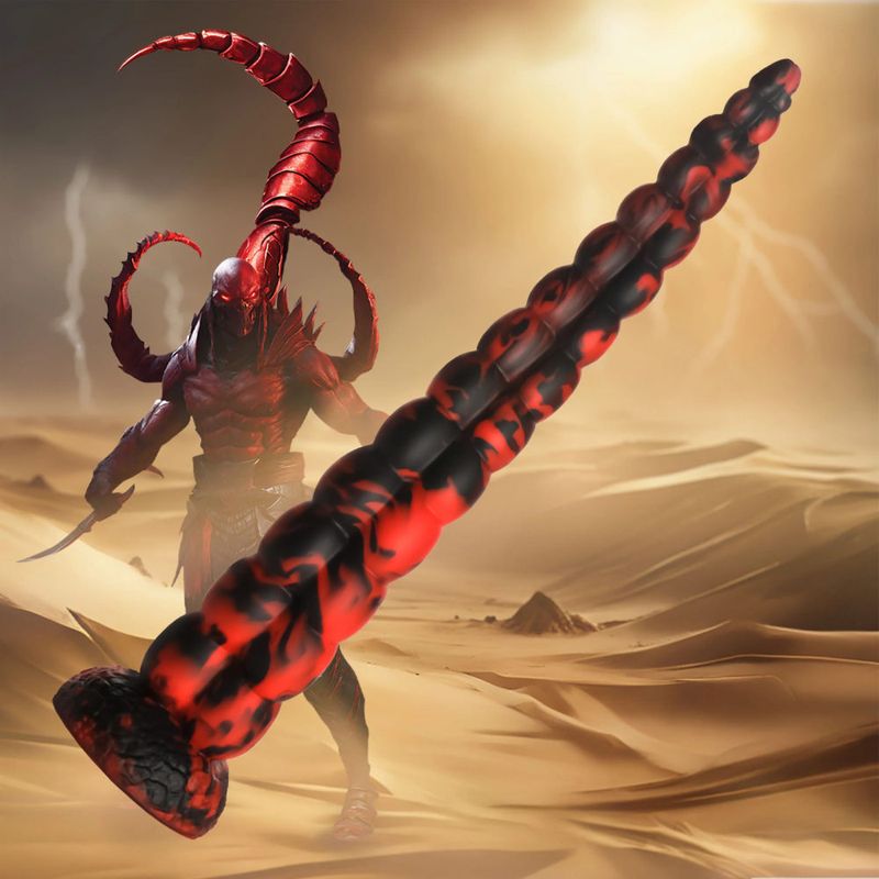 Creature Cocks Stinger Silicone Dildo, 14.5", Mixed