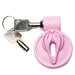 Master Series Pussification Vulva Chastity Cage, Pink