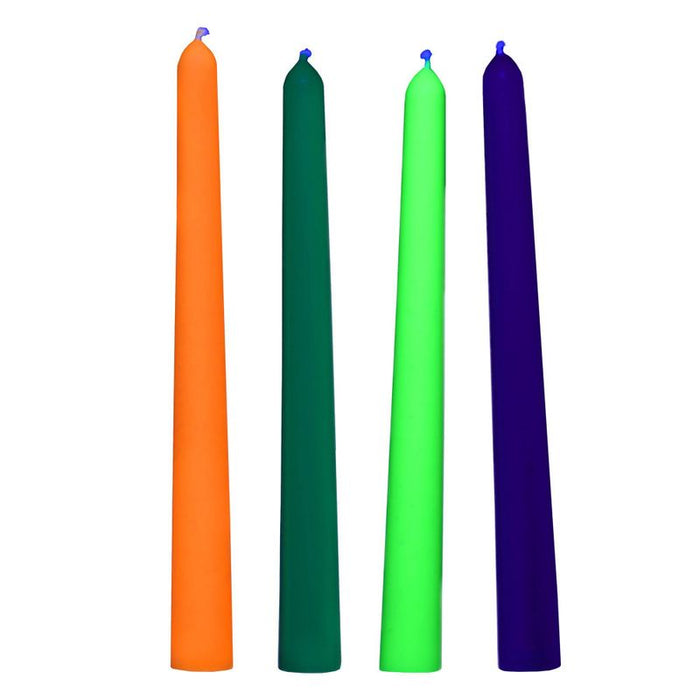 Glow Wax UV Blacklight Reactive Drip Candles 4 Pc