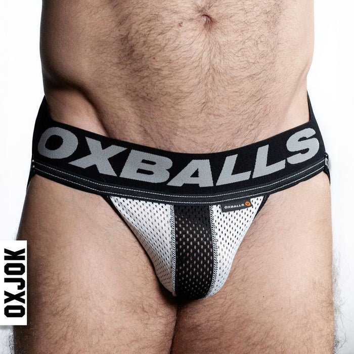 Oxballs Airmesh Swagger Jockstrap, Black, Blue, White, S-XL