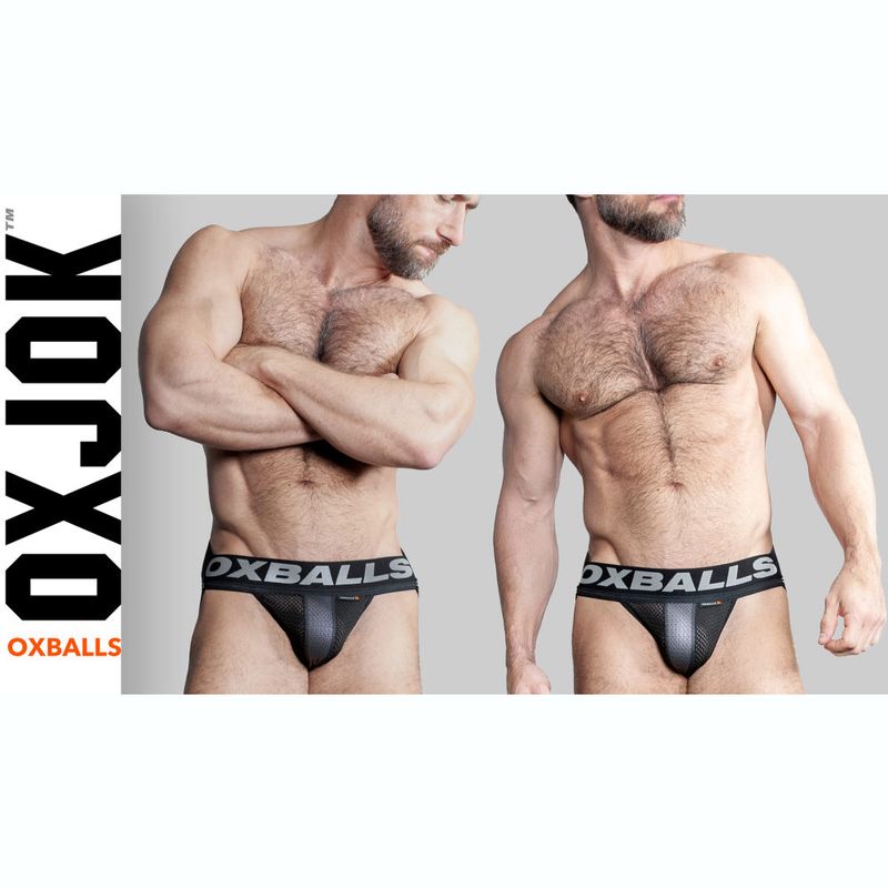 Oxballs Airmesh Swagger Jockstrap, Black, Blue, White, S-XL