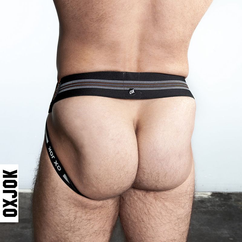 Oxballs Slingjock Upthrust Slider-Strap Jock, Black, Blue, S-XL