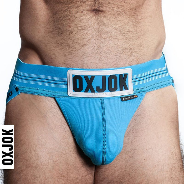 Oxballs Slingjock Upthrust Slider-Strap Jock, Black, Blue, S-XL