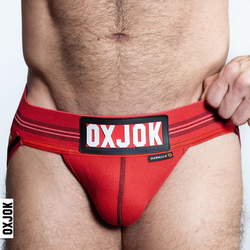 Oxballs Slingjock Upthrust Slider-Strap Jock, Black, Blue, S-XL