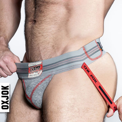 Oxballs Champ Vintage Jockstrap, Grey, S-XL