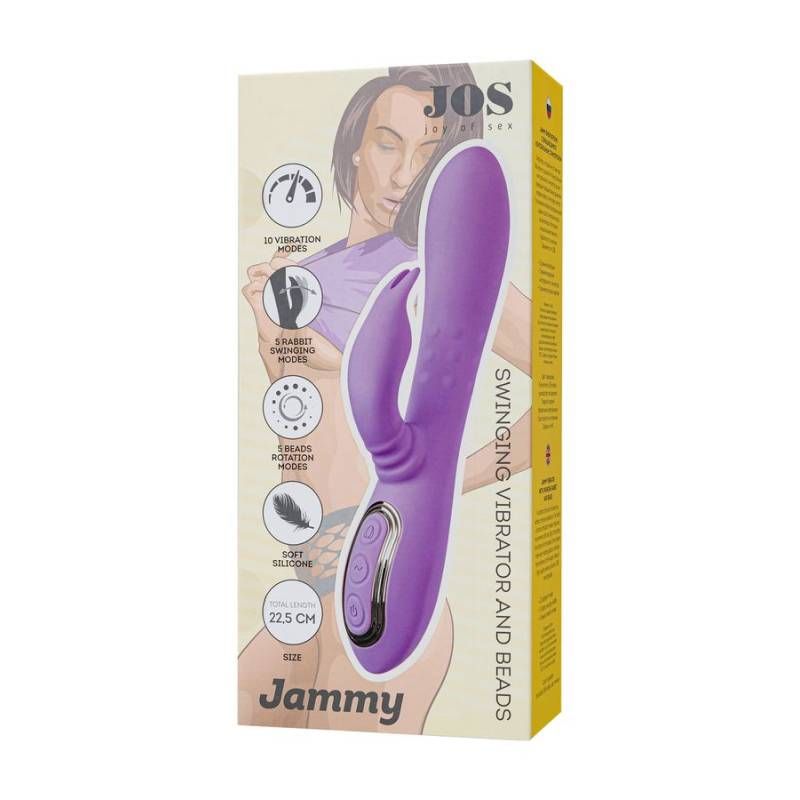 JOS Jammy Rabbit Vibrator, 22.5cm, Lavender