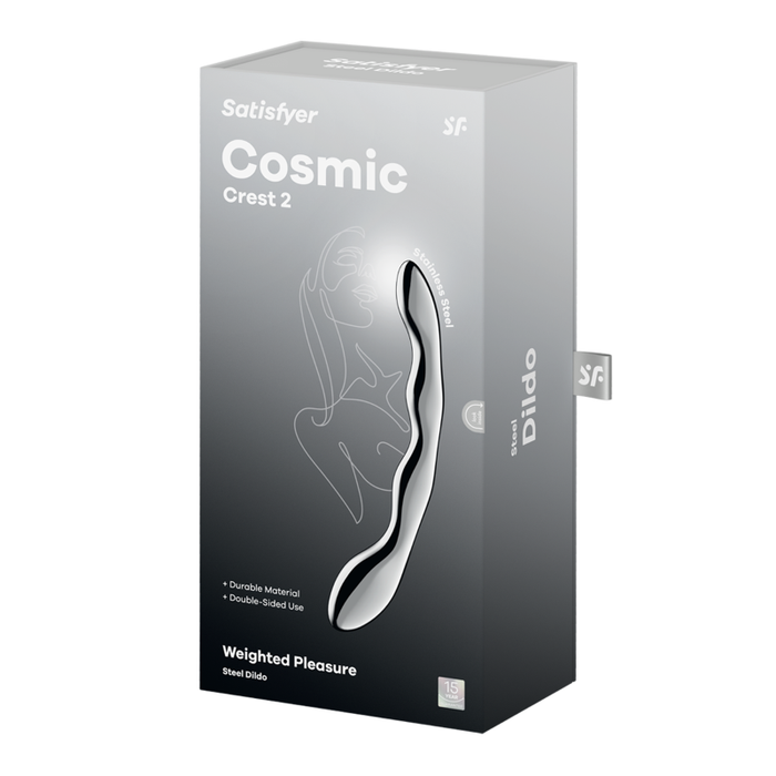 Satisfyer Cosmic Crest 2 Metal Dildo, Silver