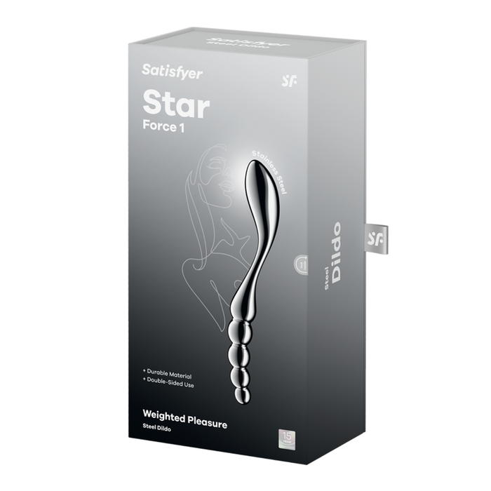 Satisfyer Star Force 1 Metal Dildo, Silver