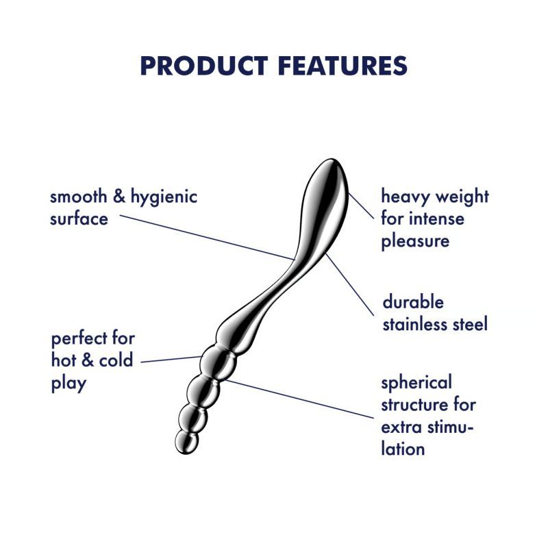 Satisfyer Star Force 1 Metal Dildo, Silver