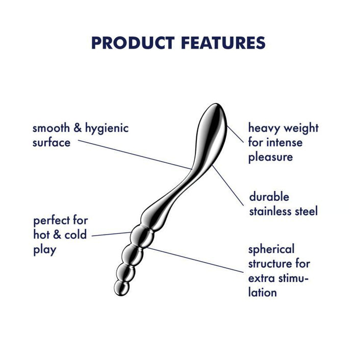 Satisfyer Star Force 1 Metal Dildo, Silver