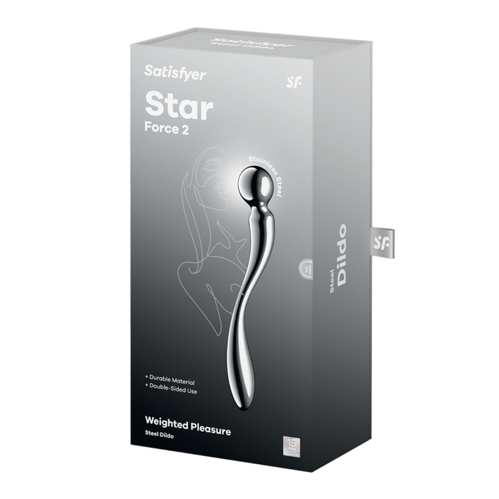 Satisfyer Star Force 2 Metal Dildo, Silver