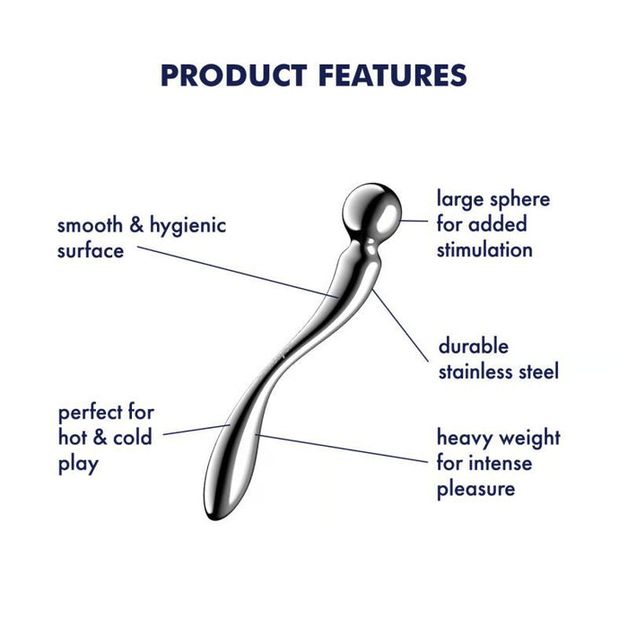 Satisfyer Star Force 2 Metal Dildo, Silver