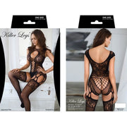 Killer Legs In My Diva Moment black full jumpsuit showing halter neckline and back cut-outs