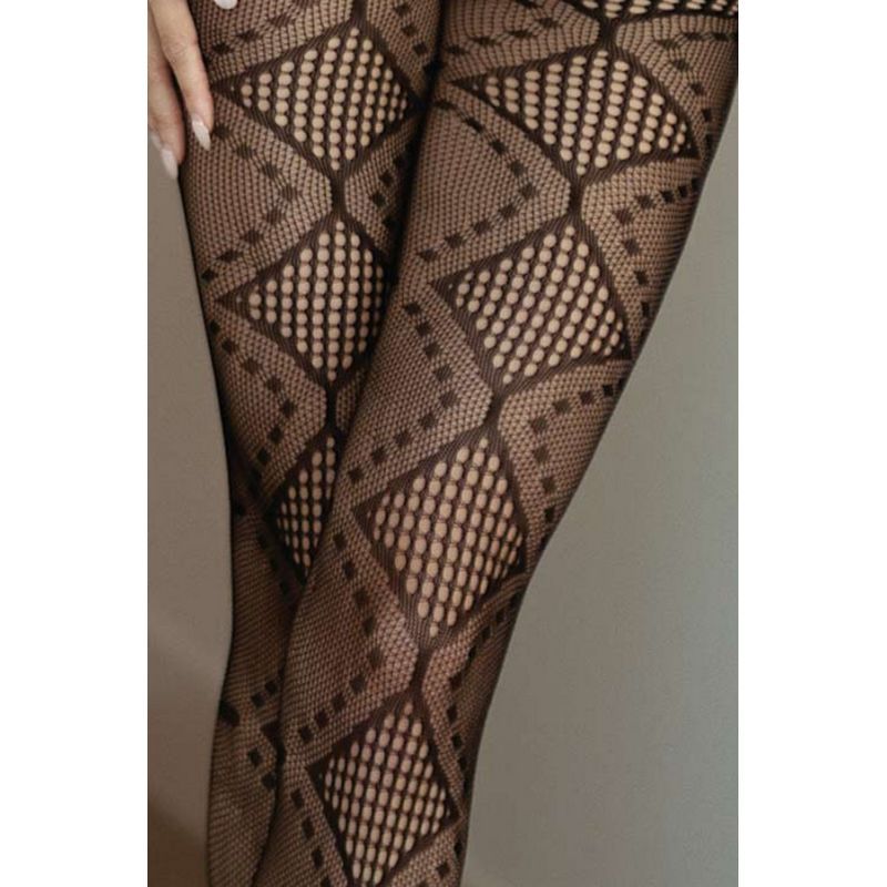 Killer Legs Midnight Allure Fishnet Tights, Black, One Size