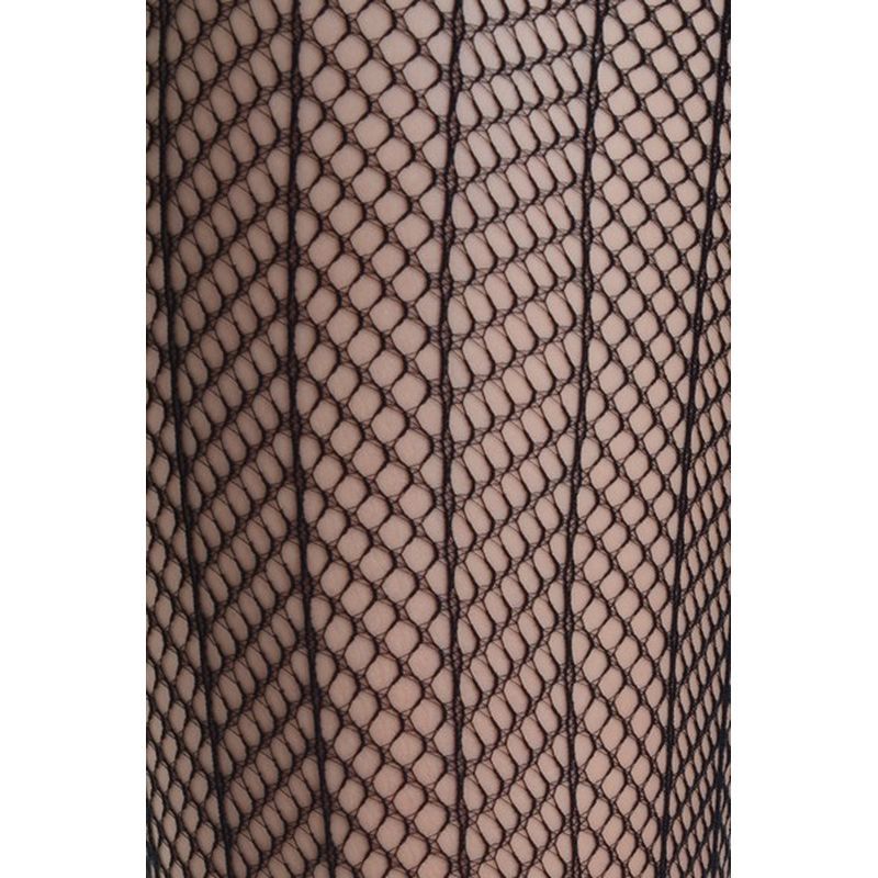Killer Legs Sensual Arrow Mesh Tights, Black, One Size
