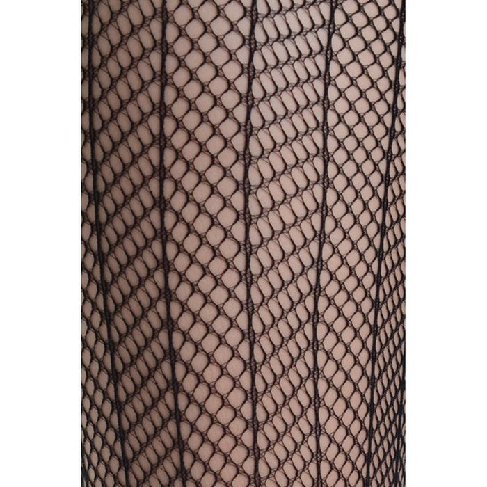 Killer Legs Sensual Arrow Mesh Tights, Black, One Size