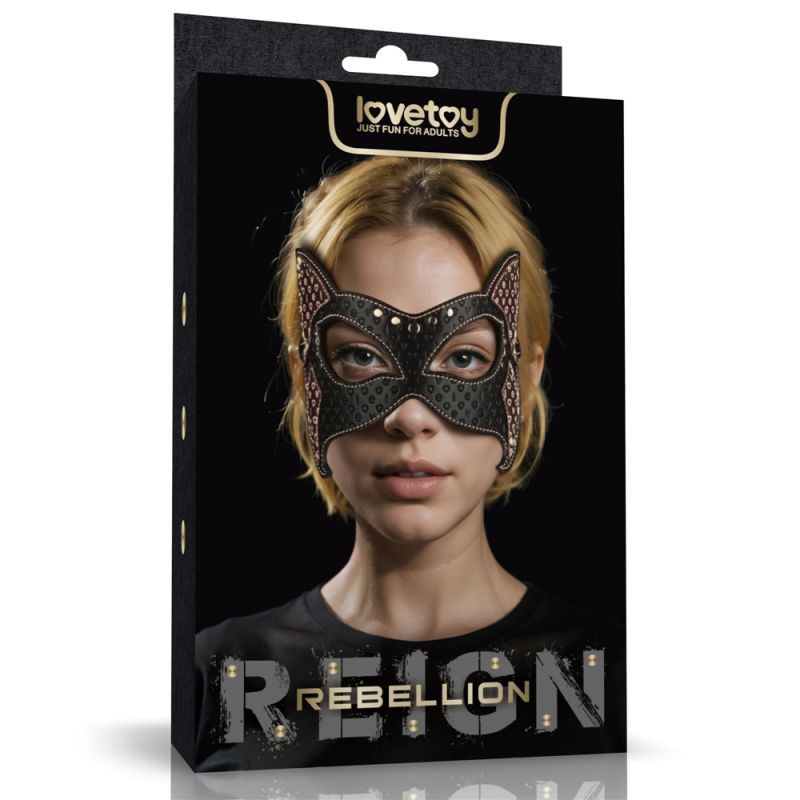 Lovetoy Rebellion Reign Cat Mask, Black