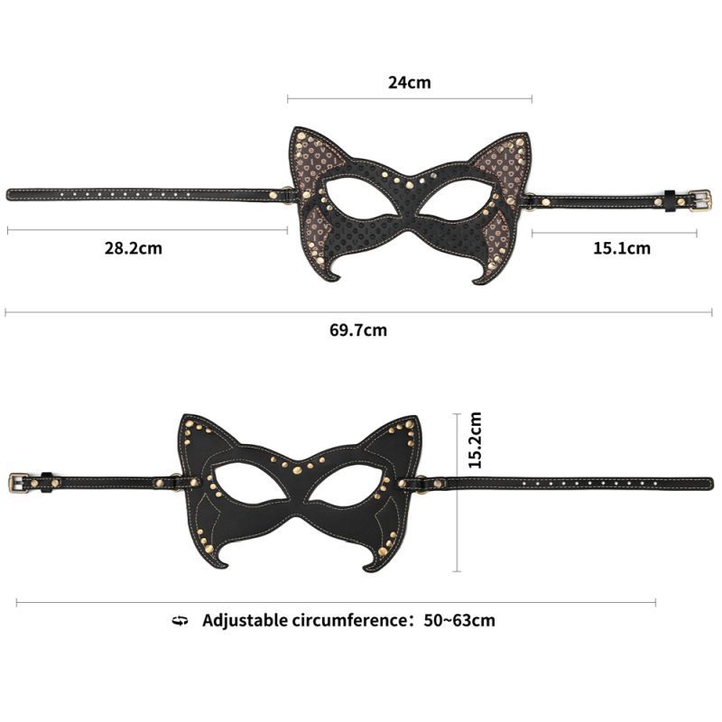 Lovetoy Rebellion Reign Cat Mask, Black