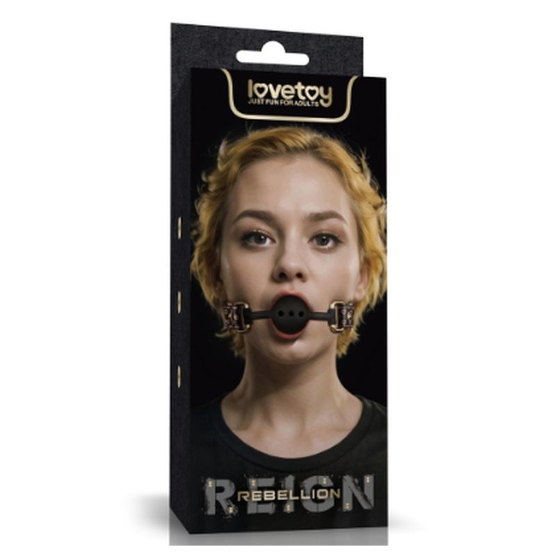 Product packaging with a woman's face and 'lovetoy' branding on a white background