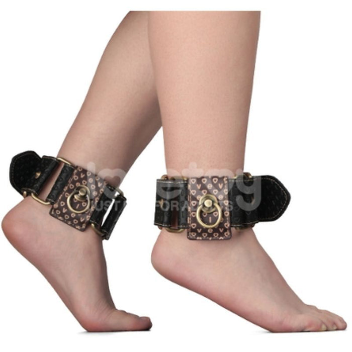 Lovetoy Rebellion Reign Ankle Cuffs, Brown