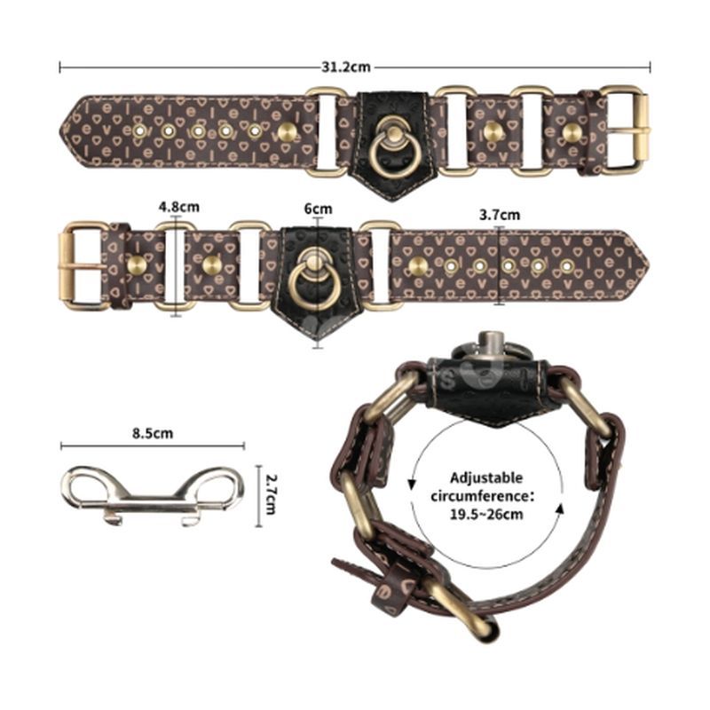 Lovetoy Rebellion Reign Handcuffs, Brown