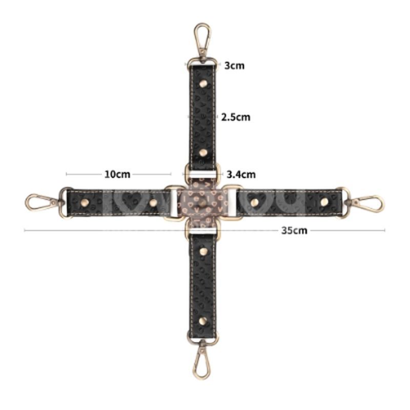 Lovetoy Rebellion Reign Hogtie Set, Brown