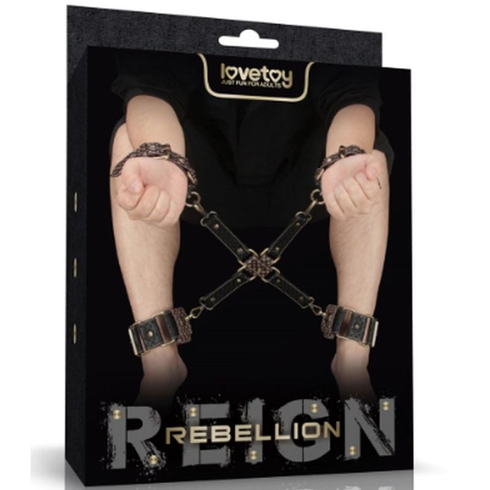 Lovetoy Rebellion Reign Hogtie Set, Brown