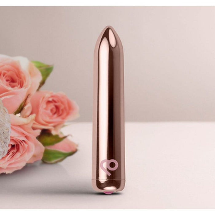 Rocks Off Golden Rose Rechargeable Bullet, Gold