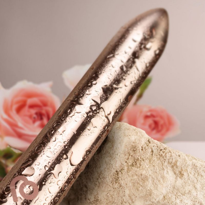 Rocks Off Golden Rose Rechargeable Bullet, Gold