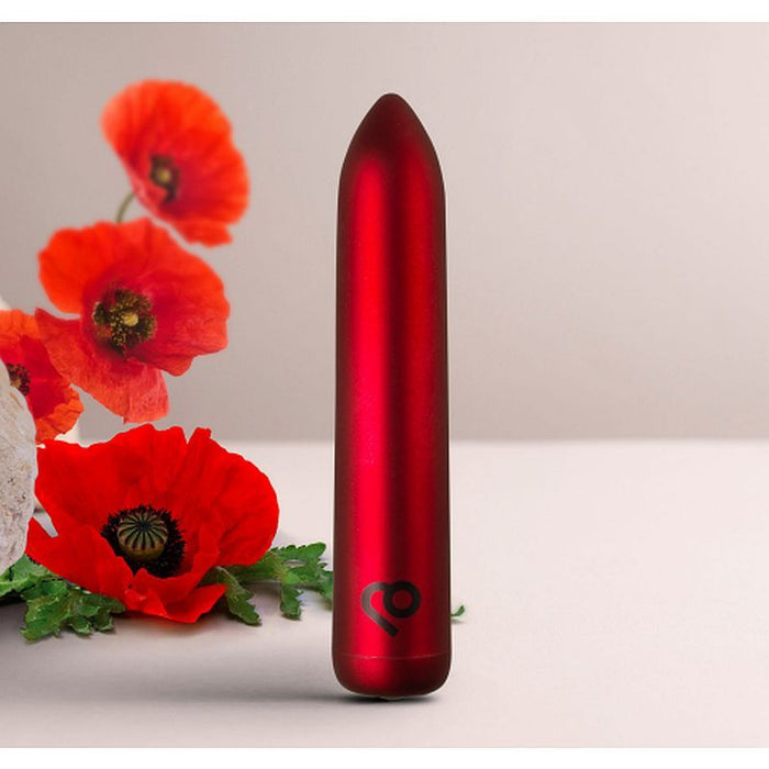 Rocks Off Poppy Rechargeable Bullet, Red