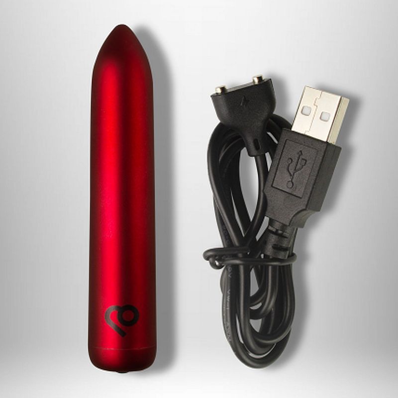 Rocks Off Poppy Rechargeable Bullet, Red