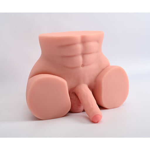 Lorenzo Male Torso with Cock and Balls in Flesh