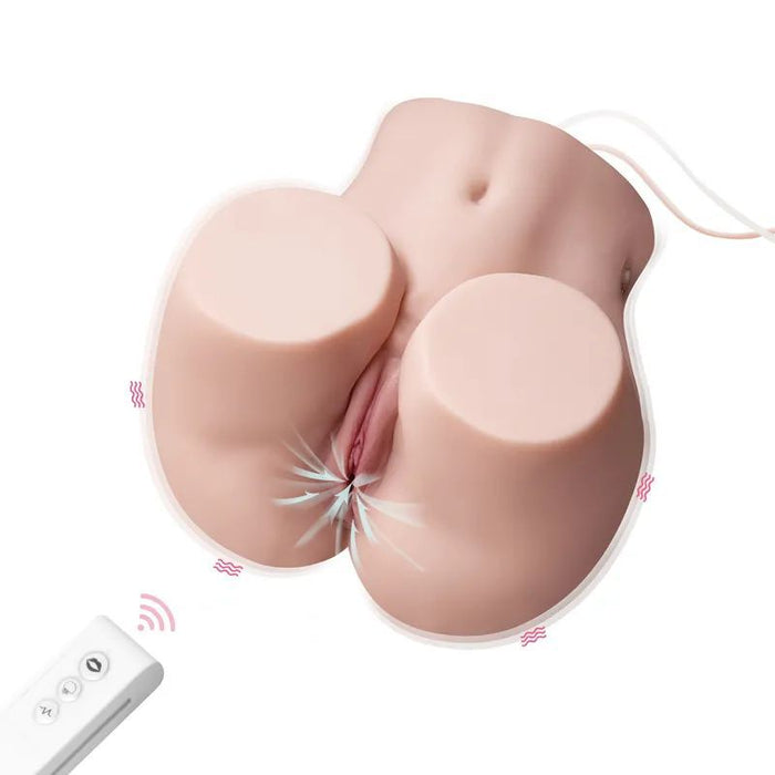 Mignon 6kg USB Auto Suction Pussy and Ass with Remote, Flesh