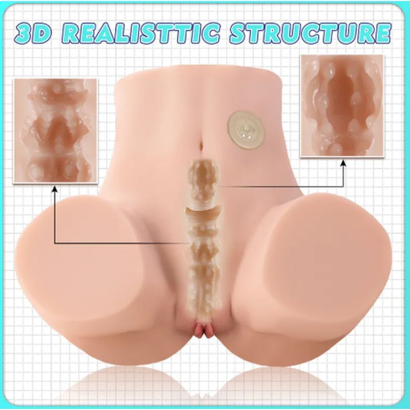Maya 4.5kg USB Auto Suction Pussy and Ass, Flesh