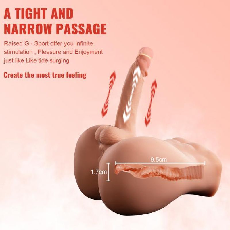 Bartlett 5kg USB Auto Thrusting 15cm Male Cock and Ass, Flesh