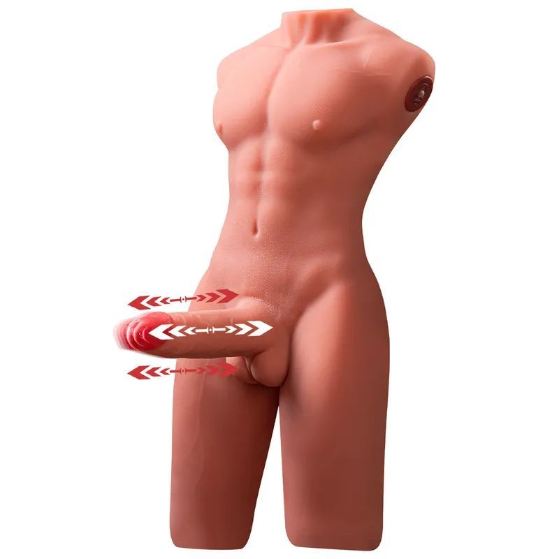 Jason 8kg USB Auto Thrusting 17cm Cock and Ass Male Torso, Flesh