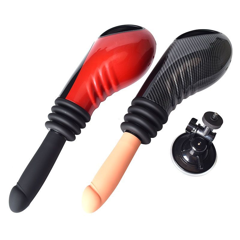 Daytona Adjustable Heating Vibrating Thrusting Dildo Machine, Black