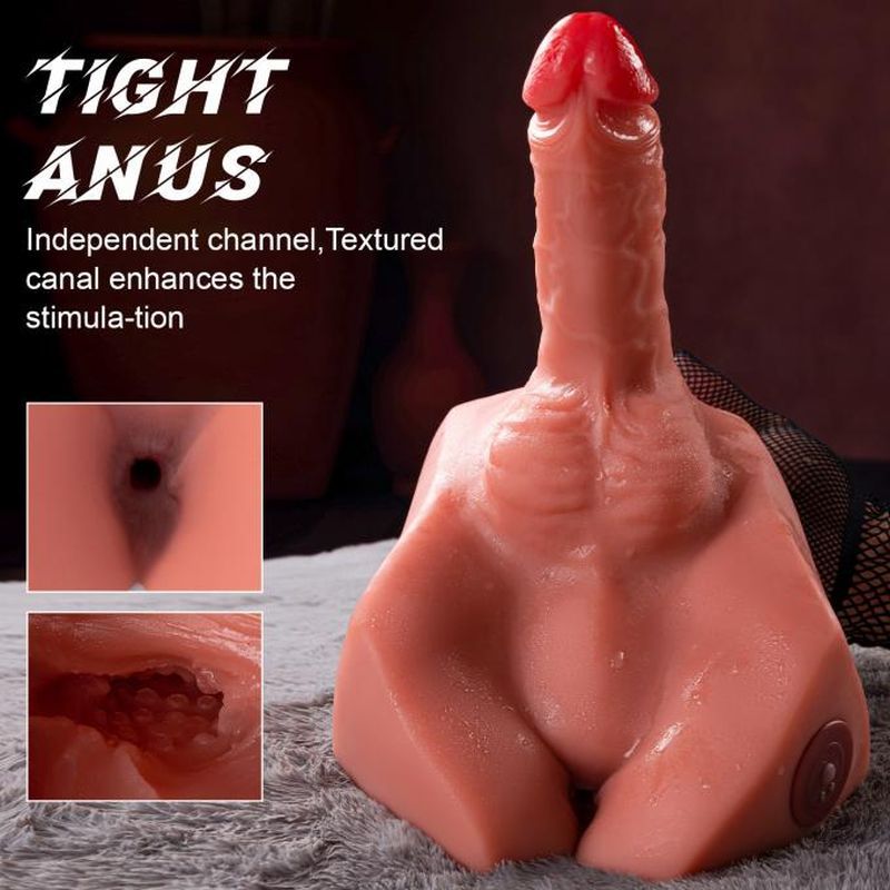 Michael 2.5kg USB Auto Thrusting 20cm Male Cock and Ass, Flesh