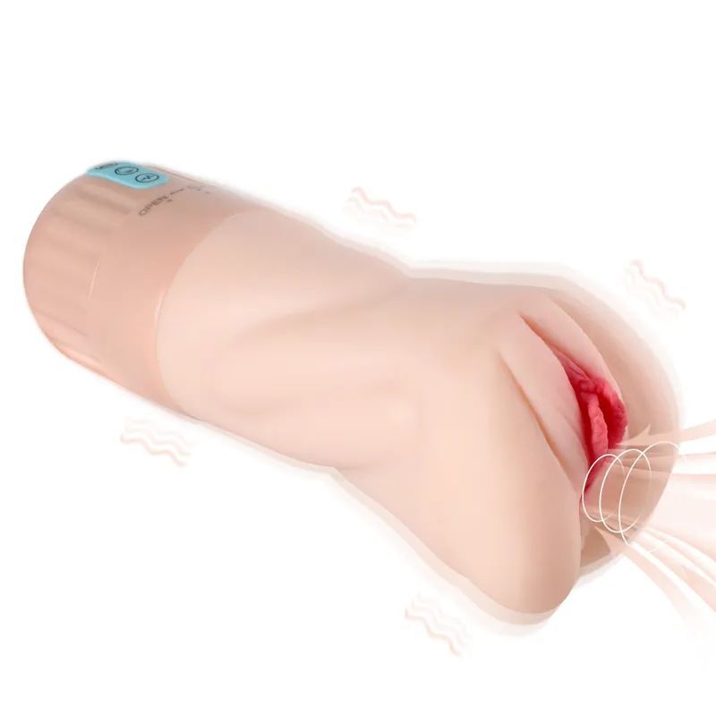 Suctroker Dual Hardness Vibrating Sucking Pussy, Flesh