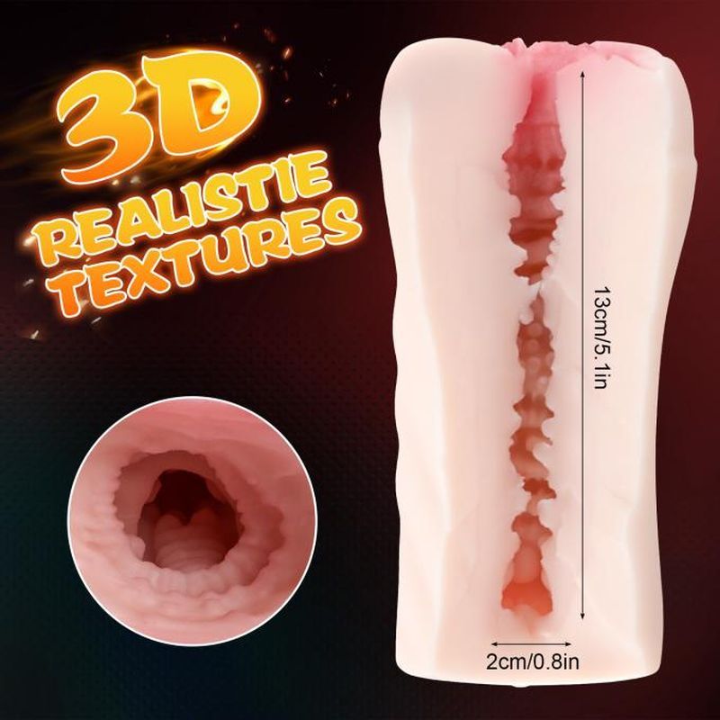 Penny Pussy Dual Layer Vibrating Masturbator, Flesh