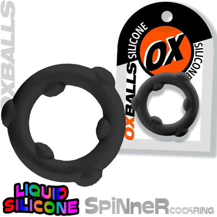 Spinner Silicone Ring Black