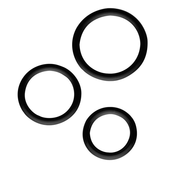 Magnum Force Cock Ring Set Black
