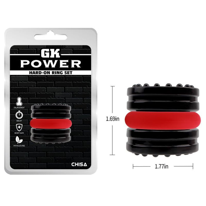 Hard on 2 Pc Ring Set