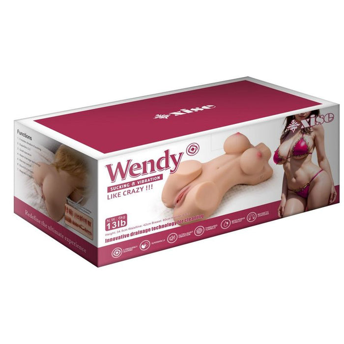 Wendy 6kg Remote Control Pussy And Ass Female Torso, Flesh